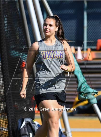 Thumbnail 1 in CIF NCS Masters Girls Discus (Meet of Champions at UCB) photogallery.