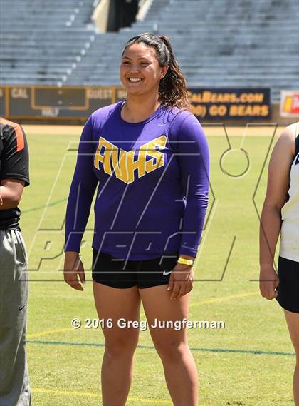Thumbnail 3 in CIF NCS Masters Girls Discus (Meet of Champions at UCB) photogallery.