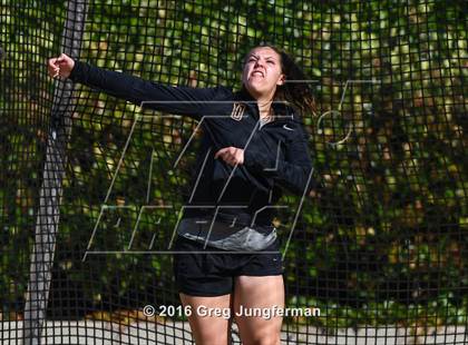 Thumbnail 1 in CIF NCS Masters Girls Discus (Meet of Champions at UCB) photogallery.