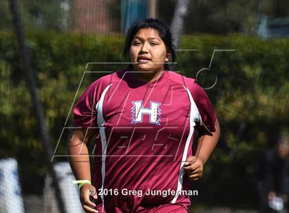 Thumbnail 3 in CIF NCS Masters Girls Discus (Meet of Champions at UCB) photogallery.