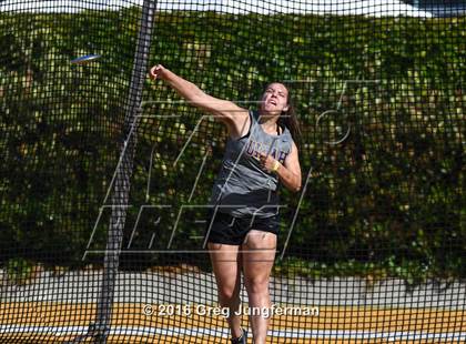 Thumbnail 2 in CIF NCS Masters Girls Discus (Meet of Champions at UCB) photogallery.