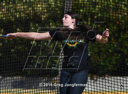 Thumbnail 3 in CIF NCS Masters Girls Discus (Meet of Champions at UCB) photogallery.