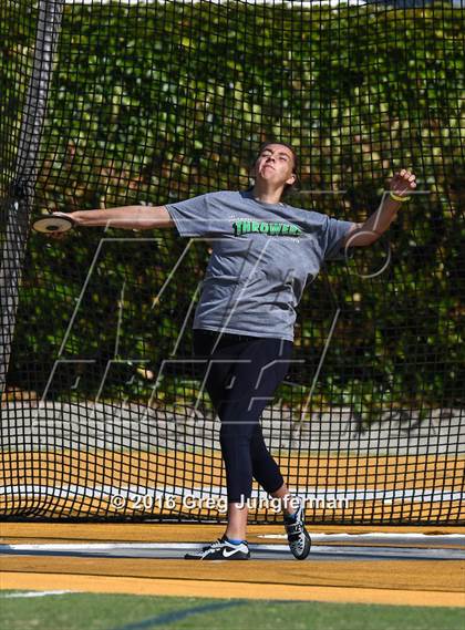Thumbnail 1 in CIF NCS Masters Girls Discus (Meet of Champions at UCB) photogallery.