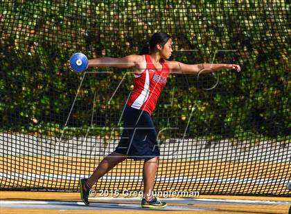 Thumbnail 3 in CIF NCS Masters Girls Discus (Meet of Champions at UCB) photogallery.
