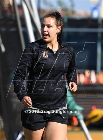 Thumbnail 2 in CIF NCS Masters Girls Discus (Meet of Champions at UCB) photogallery.