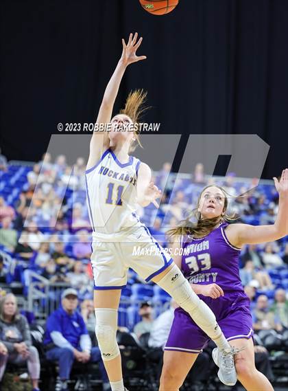 Thumbnail 1 in Huckabay vs. Irion County (UIL 1A Basketball State Semifinal) photogallery.