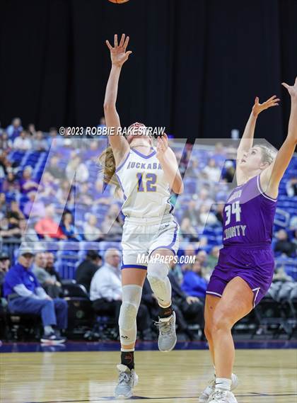 Thumbnail 2 in Huckabay vs. Irion County (UIL 1A Basketball State Semifinal) photogallery.