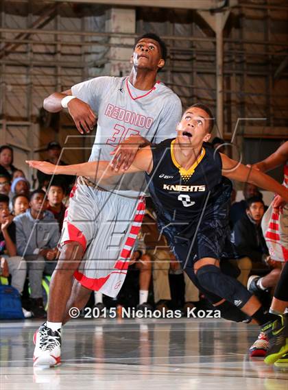 Thumbnail 1 in Bishop Montgomery vs. Redondo Union (Jordan Take Flight Challenge) photogallery.