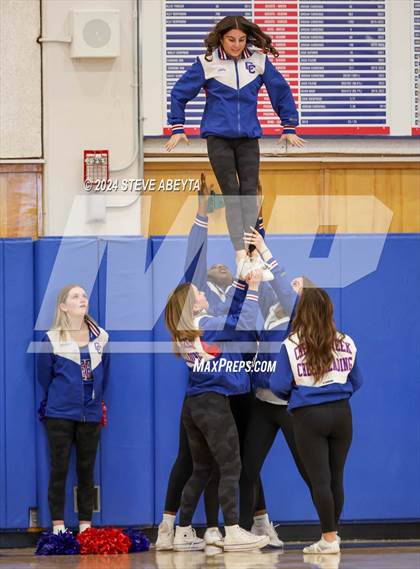 Thumbnail 3 in Cherry Creek Poms (Cherokee Trail girls basketball game) photogallery.