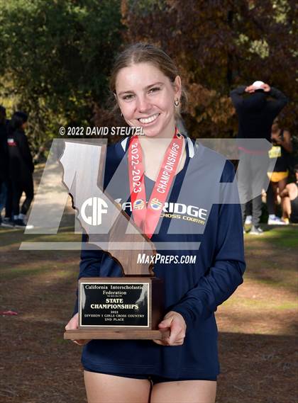 Thumbnail 1 in CIF State Cross Country Championships (Girls Awards) photogallery.