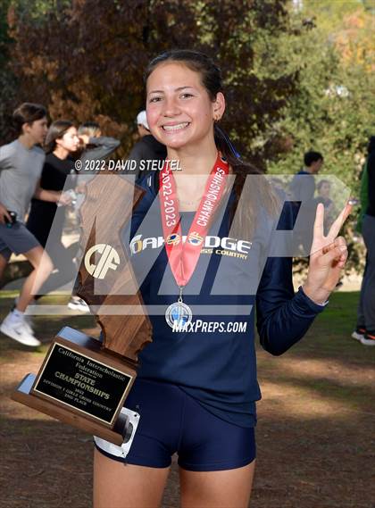 Thumbnail 2 in CIF State Cross Country Championships (Girls Awards) photogallery.