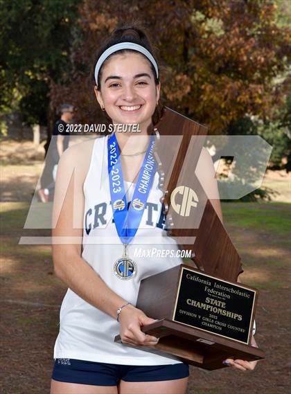 Thumbnail 1 in CIF State Cross Country Championships (Girls Awards) photogallery.