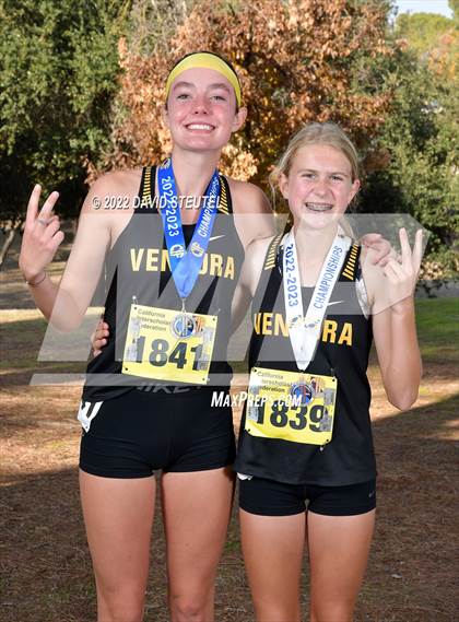 Thumbnail 2 in CIF State Cross Country Championships (Girls Awards) photogallery.