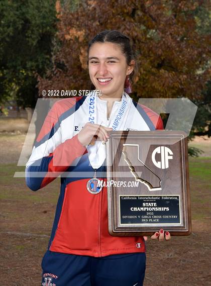 Thumbnail 2 in CIF State Cross Country Championships (Girls Awards) photogallery.