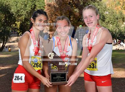 Thumbnail 1 in CIF State Cross Country Championships (Girls Awards) photogallery.