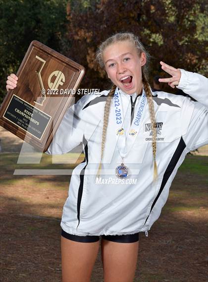 Thumbnail 1 in CIF State Cross Country Championships (Girls Awards) photogallery.