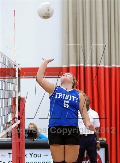 Thumbnail 2 in Trinity Prep @ Sacramento Country Day (CIF SJS D6 Playoffs) photogallery.