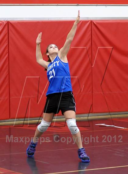 Thumbnail 3 in Trinity Prep @ Sacramento Country Day (CIF SJS D6 Playoffs) photogallery.