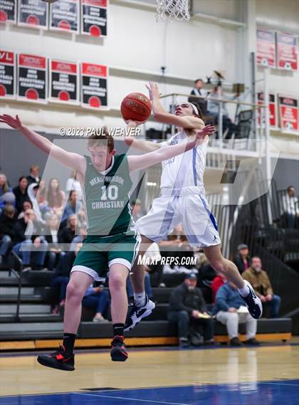 Thumbnail 3 in Meadowbrook Christian vs. Northumberland Christian (PIAA District IV 1A Quarterfinal) photogallery.