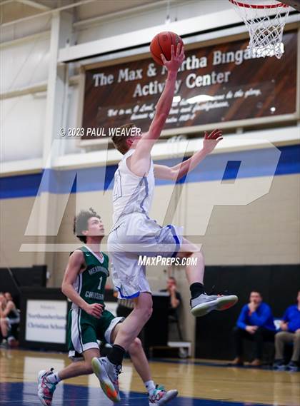 Thumbnail 3 in Meadowbrook Christian vs. Northumberland Christian (PIAA District IV 1A Quarterfinal) photogallery.