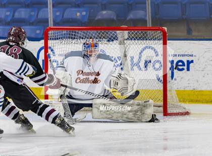 Thumbnail 1 in Powers Catholic vs  University of Detroit Jesuit (MHSAA Division 2 State Semifinal) photogallery.