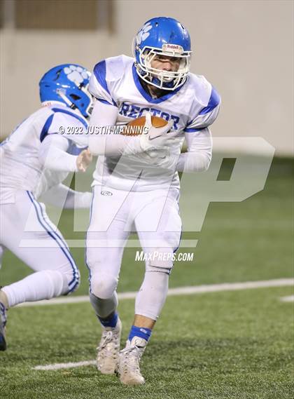 Thumbnail 1 in Izard County vs. Rector (AAA 8 Man Final) photogallery.
