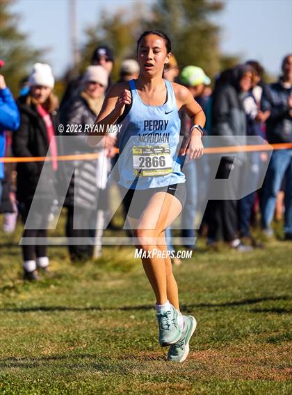 Thumbnail 3 in IHSAA Girls Cross Country Regionals photogallery.