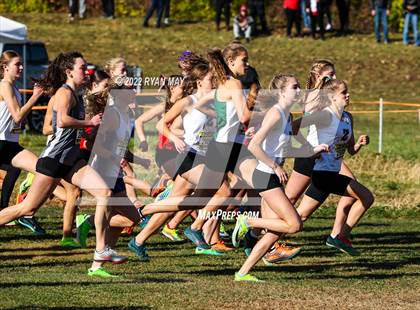 Thumbnail 2 in IHSAA Girls Cross Country Regionals photogallery.