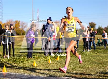 Thumbnail 2 in IHSAA Girls Cross Country Regionals photogallery.