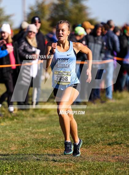 Thumbnail 3 in IHSAA Girls Cross Country Regionals photogallery.