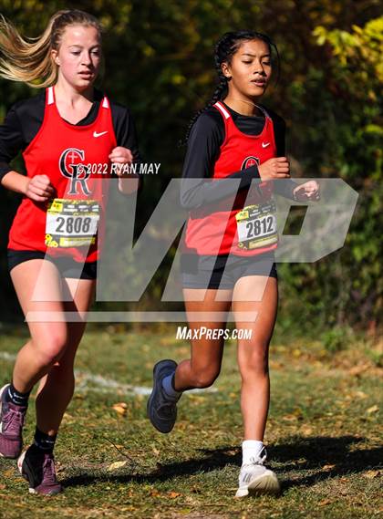 Thumbnail 2 in IHSAA Girls Cross Country Regionals photogallery.