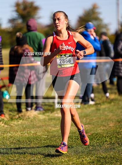 Thumbnail 1 in IHSAA Girls Cross Country Regionals photogallery.