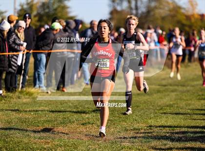 Thumbnail 1 in IHSAA Girls Cross Country Regionals photogallery.