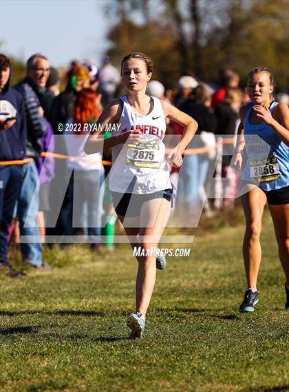 Thumbnail 2 in IHSAA Girls Cross Country Regionals photogallery.