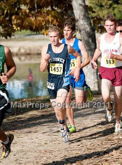 Thumbnail 1 in CIF State Cross Country Championships (Boys Division V) photogallery.