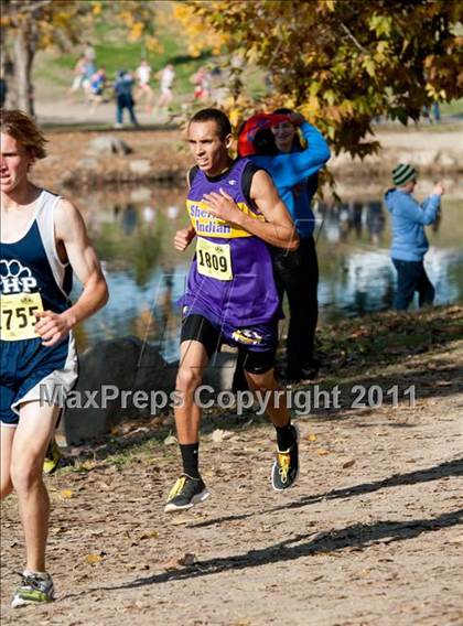 Thumbnail 3 in CIF State Cross Country Championships (Boys Division V) photogallery.