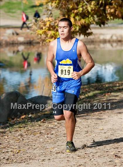 Thumbnail 2 in CIF State Cross Country Championships (Boys Division V) photogallery.