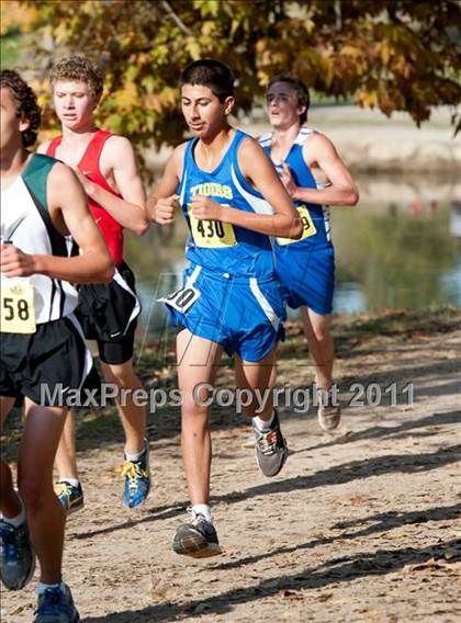 Thumbnail 2 in CIF State Cross Country Championships (Boys Division V) photogallery.