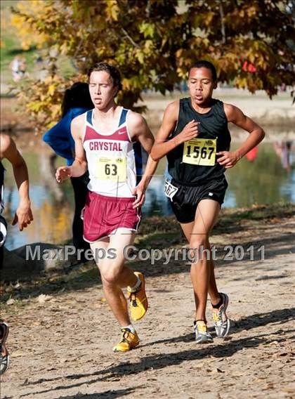 Thumbnail 3 in CIF State Cross Country Championships (Boys Division V) photogallery.