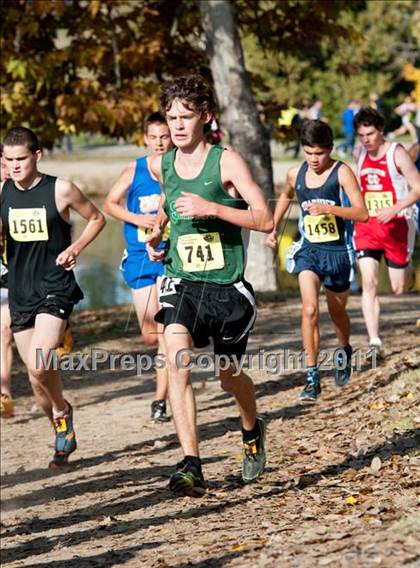 Thumbnail 3 in CIF State Cross Country Championships (Boys Division V) photogallery.