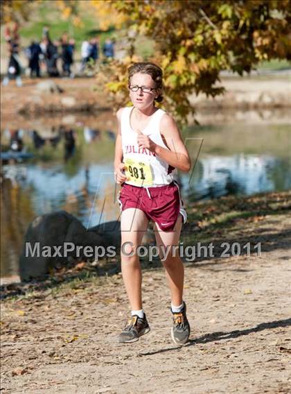 Thumbnail 1 in CIF State Cross Country Championships (Boys Division V) photogallery.