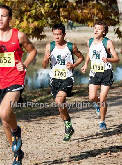 Thumbnail 3 in CIF State Cross Country Championships (Boys Division V) photogallery.