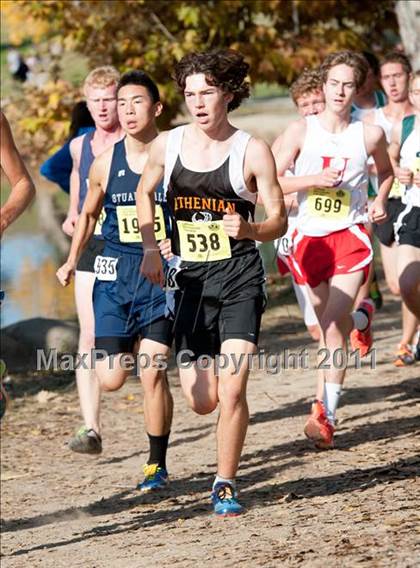 Thumbnail 3 in CIF State Cross Country Championships (Boys Division V) photogallery.