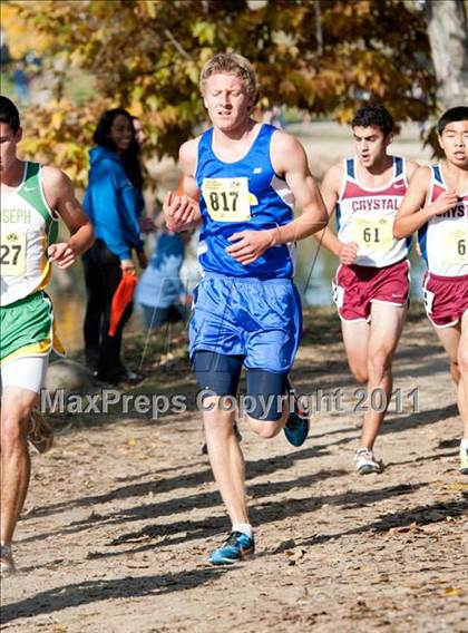Thumbnail 3 in CIF State Cross Country Championships (Boys Division V) photogallery.