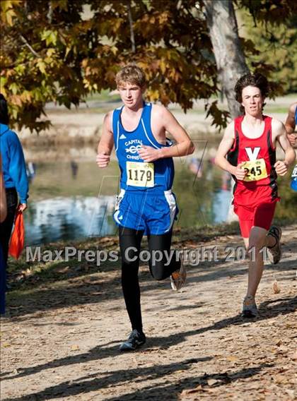 Thumbnail 3 in CIF State Cross Country Championships (Boys Division V) photogallery.