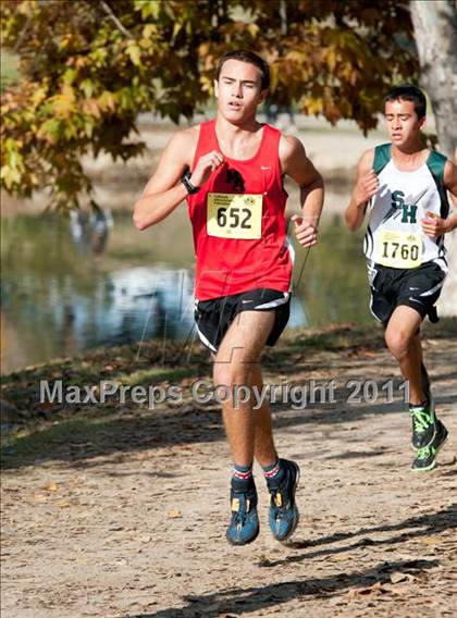 Thumbnail 2 in CIF State Cross Country Championships (Boys Division V) photogallery.