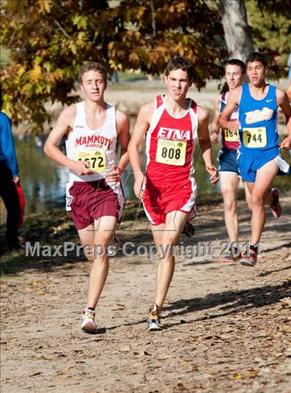 Thumbnail 3 in CIF State Cross Country Championships (Boys Division V) photogallery.