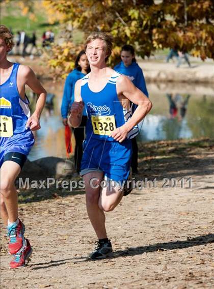 Thumbnail 3 in CIF State Cross Country Championships (Boys Division V) photogallery.