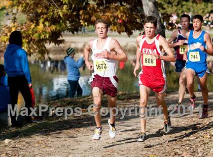 Thumbnail 2 in CIF State Cross Country Championships (Boys Division V) photogallery.