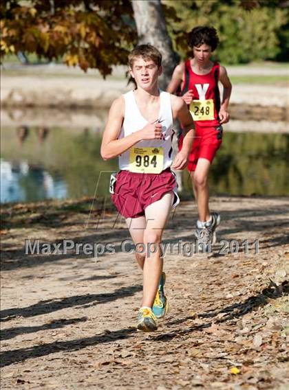 Thumbnail 2 in CIF State Cross Country Championships (Boys Division V) photogallery.